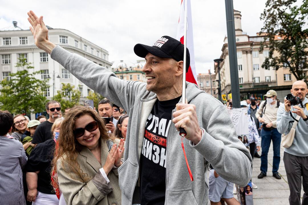  Baltarusių opozicijos solidarumo mitingas Vilniuje