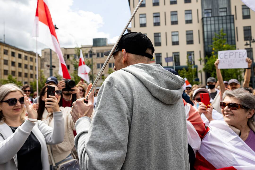  Baltarusių opozicijos solidarumo mitingas Vilniuje