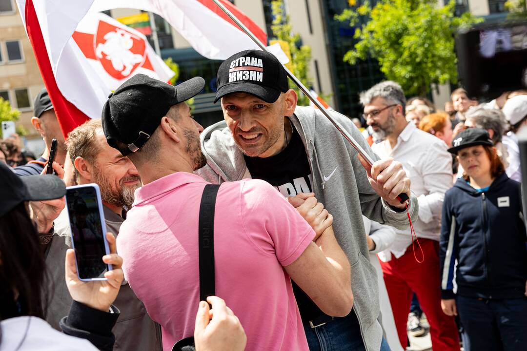  Baltarusių opozicijos solidarumo mitingas Vilniuje