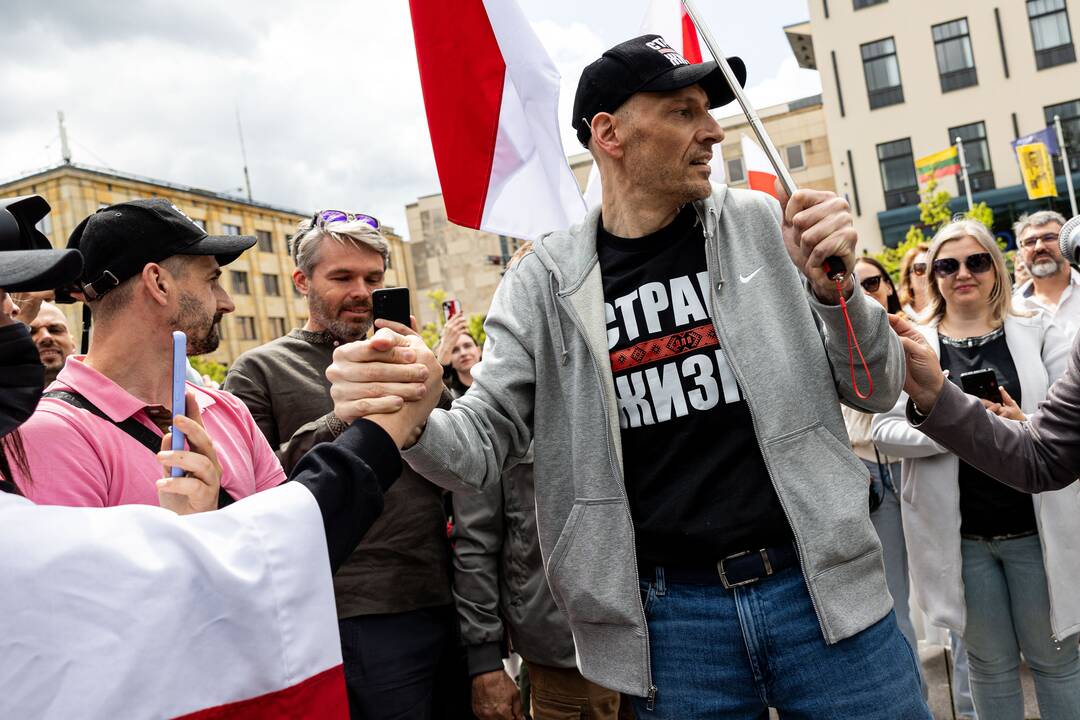  Baltarusių opozicijos solidarumo mitingas Vilniuje