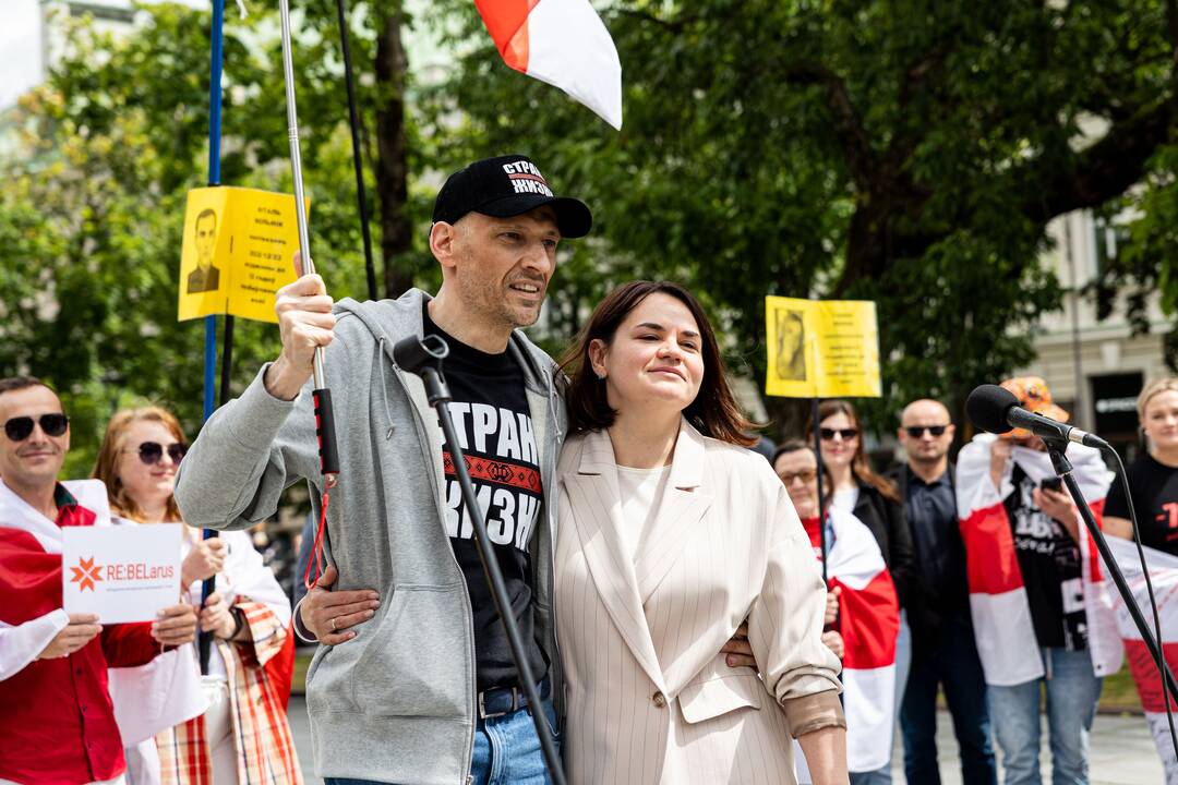  Baltarusių opozicijos solidarumo mitingas Vilniuje
