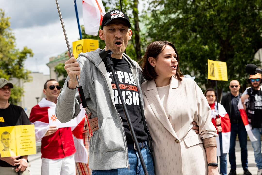  Baltarusių opozicijos solidarumo mitingas Vilniuje
