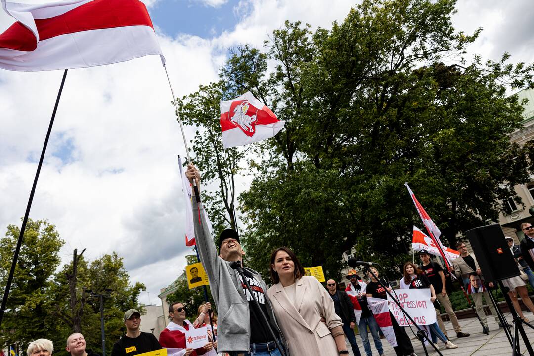  Baltarusių opozicijos solidarumo mitingas Vilniuje