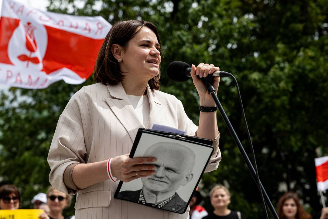  Baltarusių opozicijos solidarumo mitingas Vilniuje