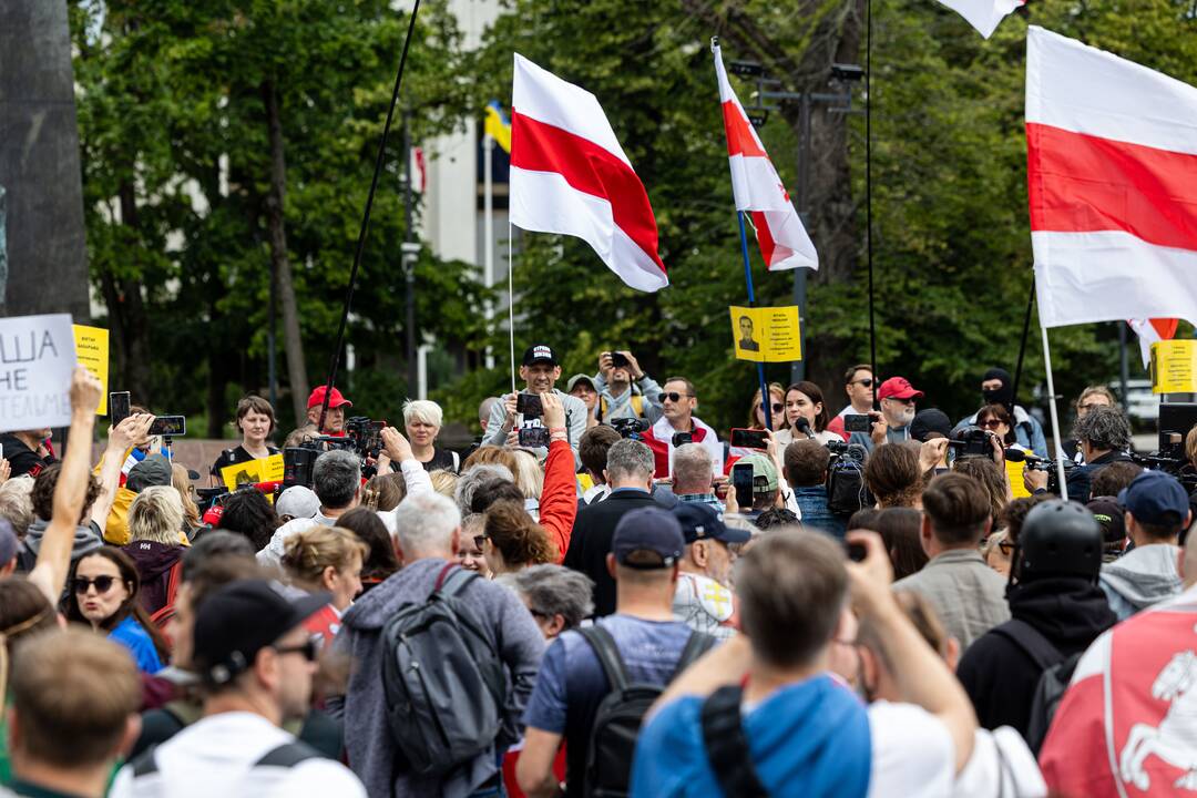  Baltarusių opozicijos solidarumo mitingas Vilniuje