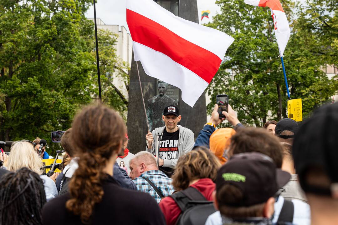  Baltarusių opozicijos solidarumo mitingas Vilniuje