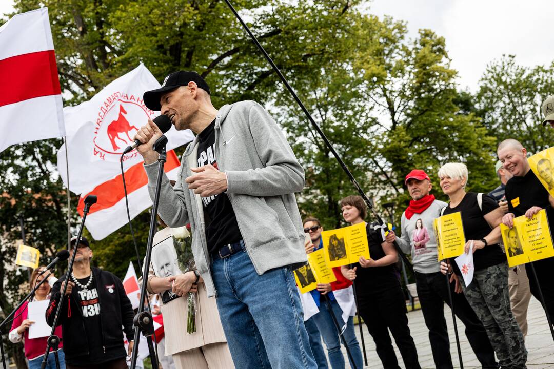  Baltarusių opozicijos solidarumo mitingas Vilniuje