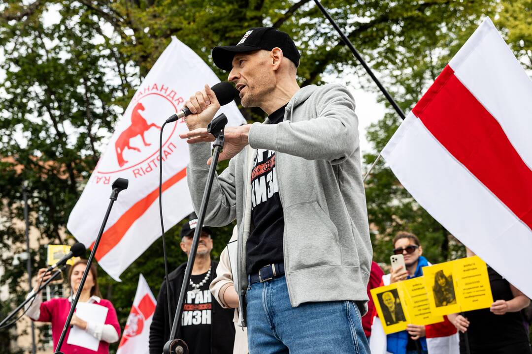  Baltarusių opozicijos solidarumo mitingas Vilniuje