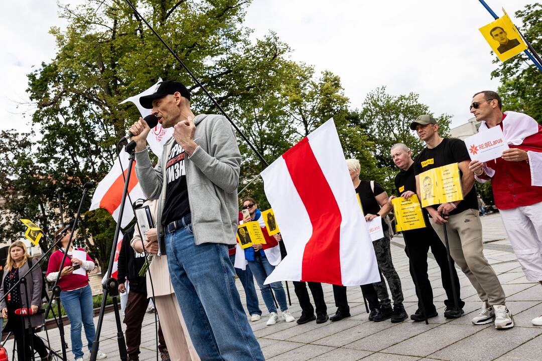  Baltarusių opozicijos solidarumo mitingas Vilniuje