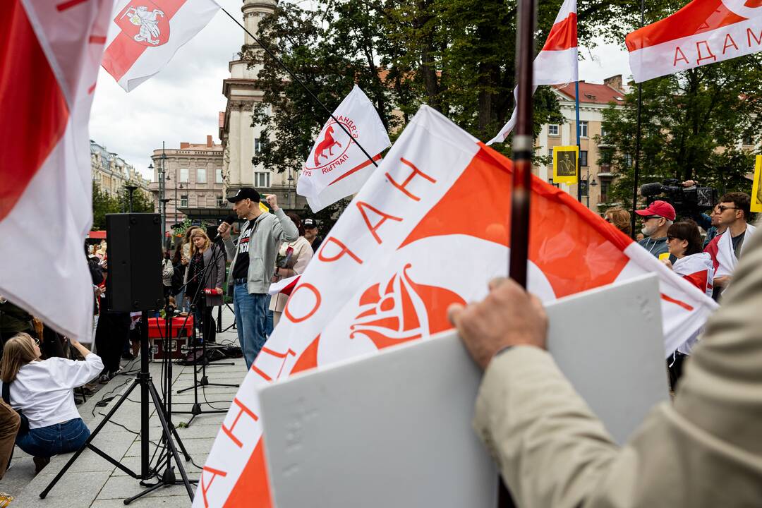  Baltarusių opozicijos solidarumo mitingas Vilniuje