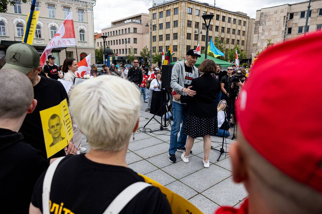  Baltarusių opozicijos solidarumo mitingas Vilniuje