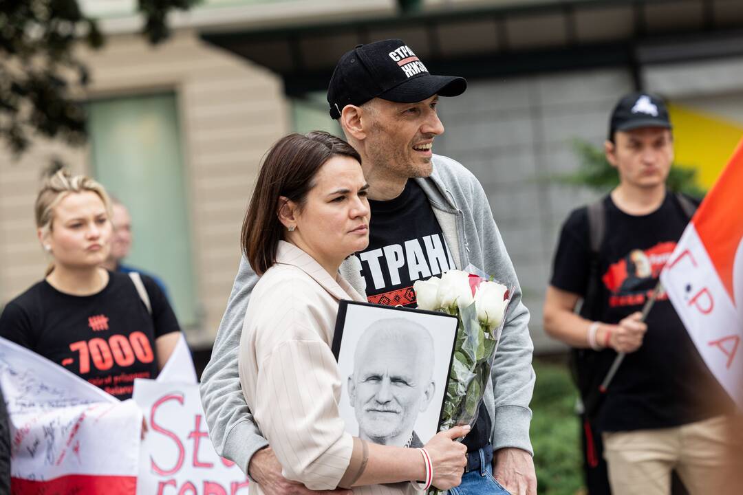 Baltarusių opozicijos solidarumo mitingas Vilniuje