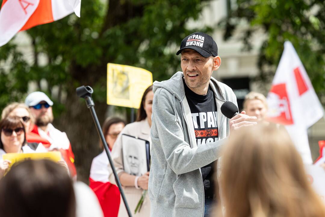  Baltarusių opozicijos solidarumo mitingas Vilniuje
