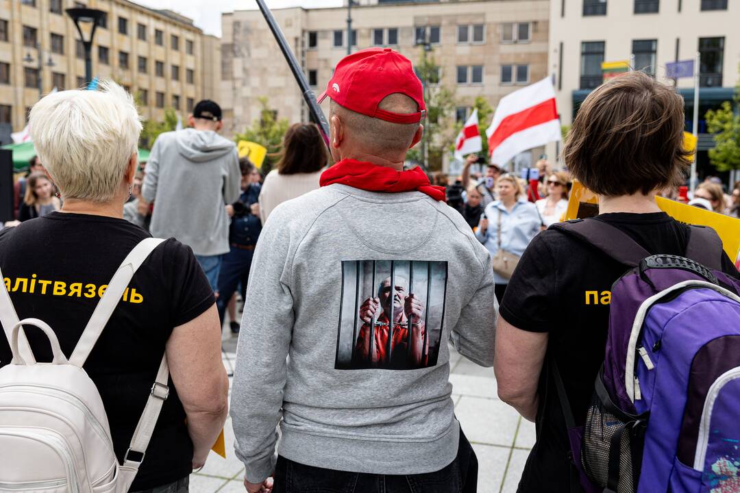 Baltarusių opozicijos solidarumo mitingas Vilniuje