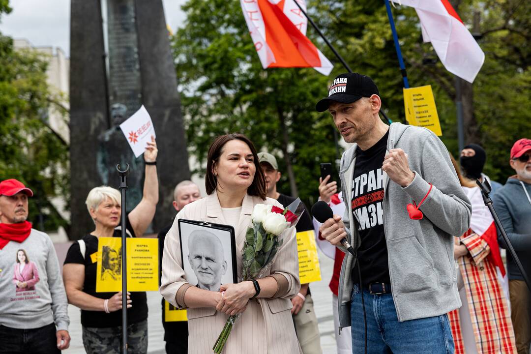  Baltarusių opozicijos solidarumo mitingas Vilniuje