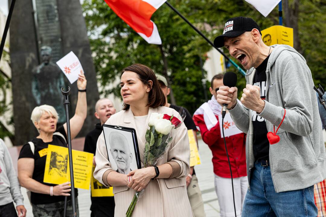  Baltarusių opozicijos solidarumo mitingas Vilniuje