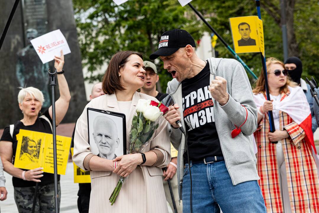  Baltarusių opozicijos solidarumo mitingas Vilniuje
