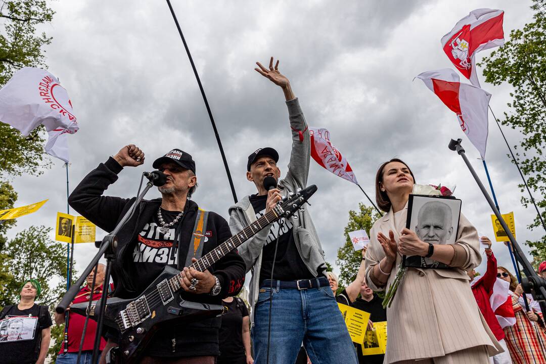  Baltarusių opozicijos solidarumo mitingas Vilniuje