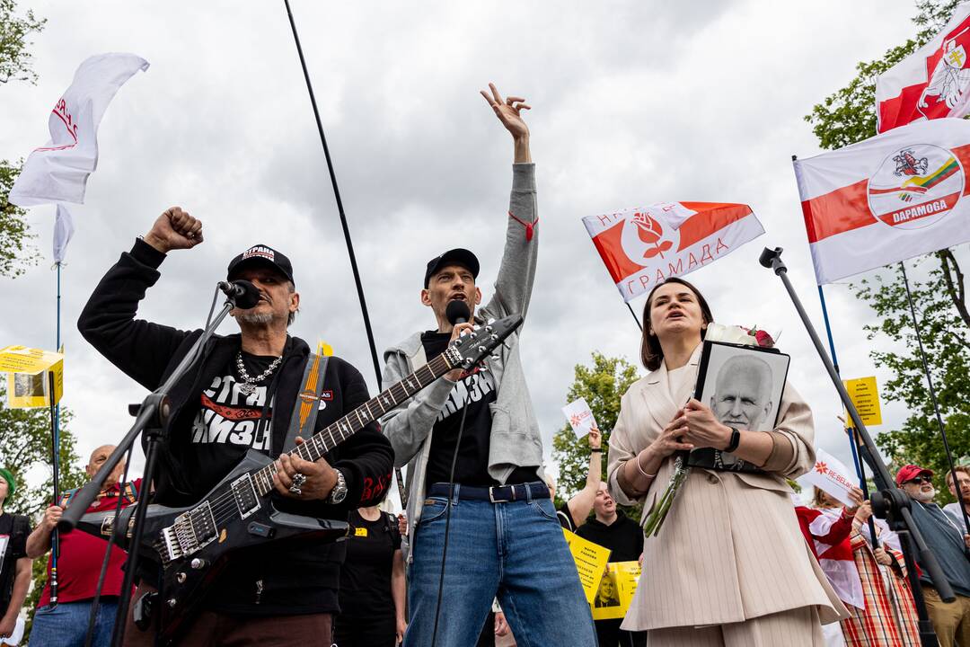  Baltarusių opozicijos solidarumo mitingas Vilniuje