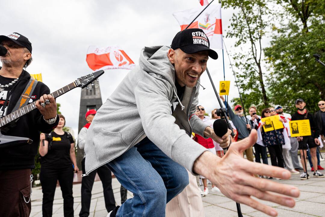  Baltarusių opozicijos solidarumo mitingas Vilniuje