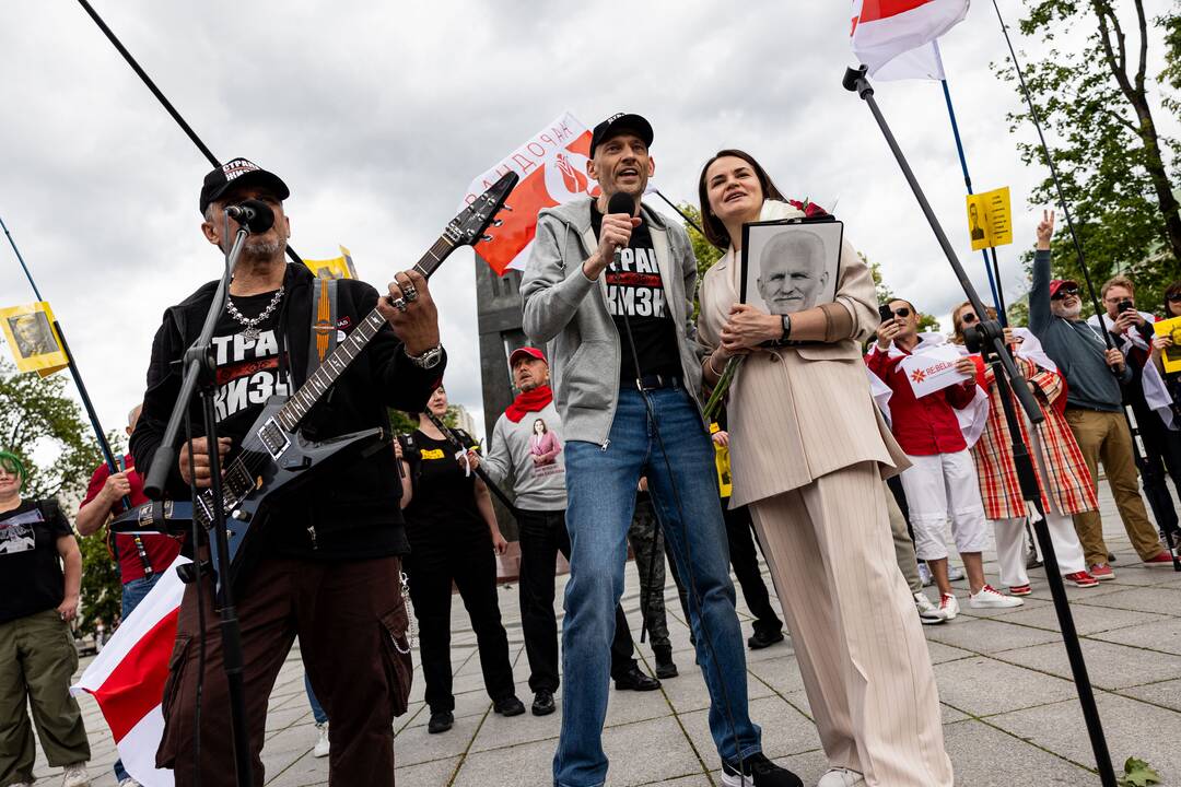 Baltarusių opozicijos solidarumo mitingas Vilniuje