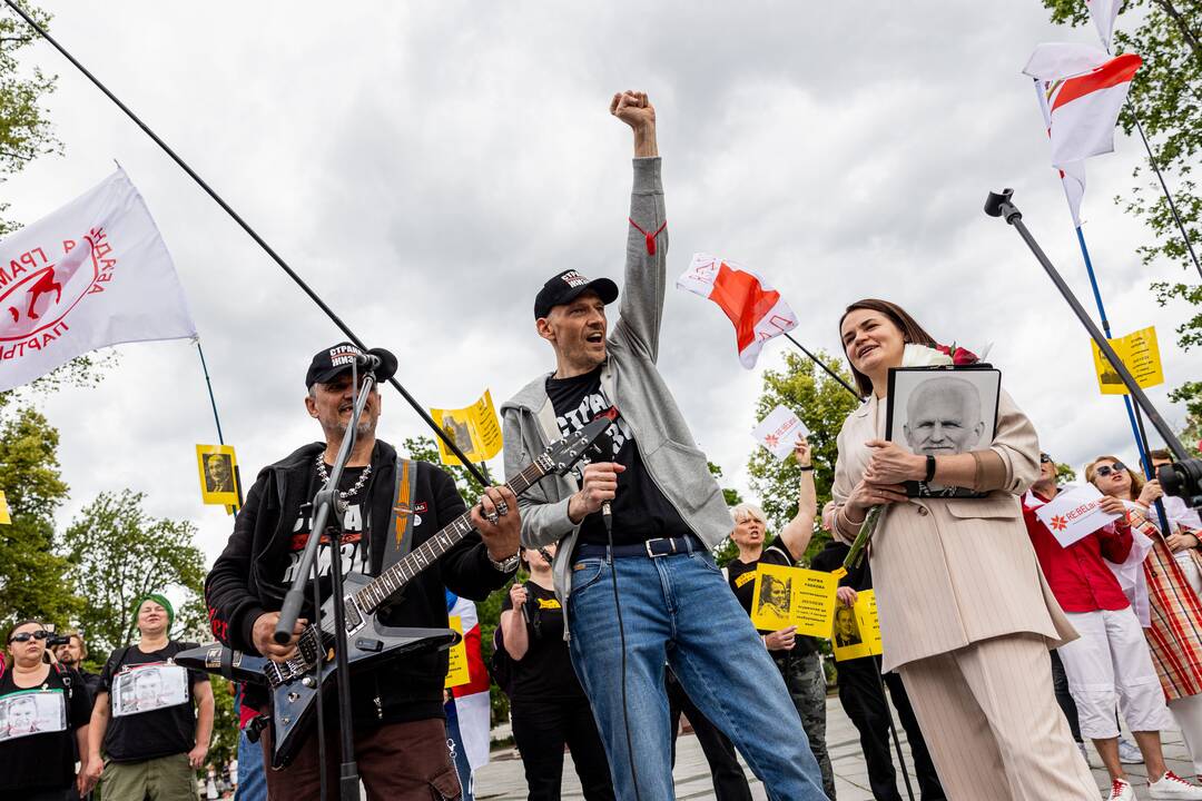  Baltarusių opozicijos solidarumo mitingas Vilniuje