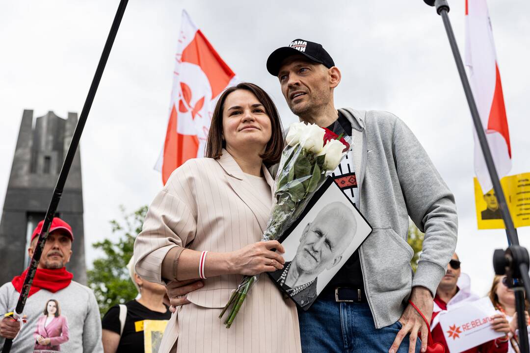  Baltarusių opozicijos solidarumo mitingas Vilniuje