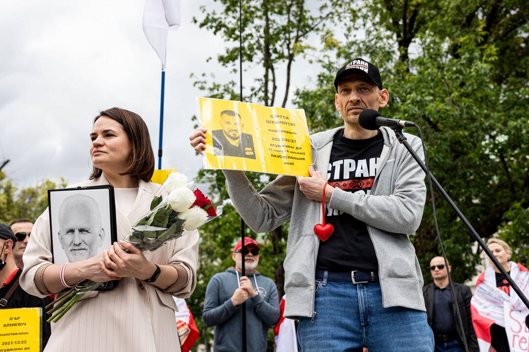  Baltarusių opozicijos solidarumo mitingas Vilniuje