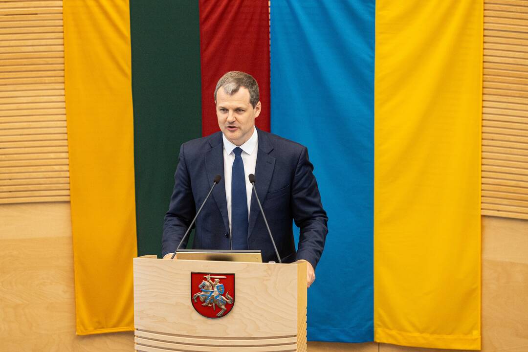 Paluckas atsako į Seimo narių klausimus