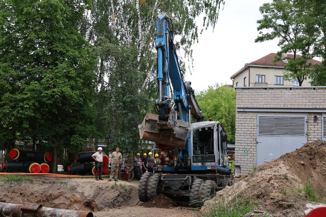Avarija Konservatorijos bendrabučio kieme