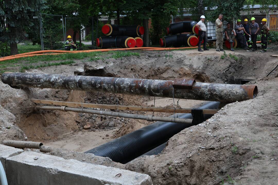 Avarija Konservatorijos bendrabučio kieme