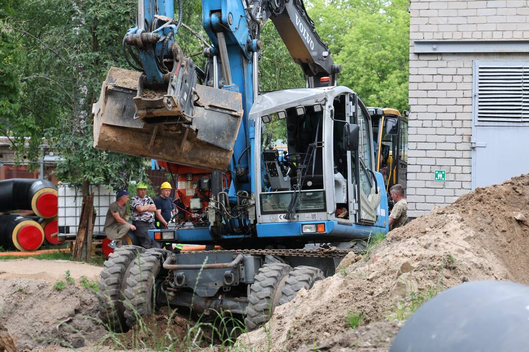 Avarija Konservatorijos bendrabučio kieme