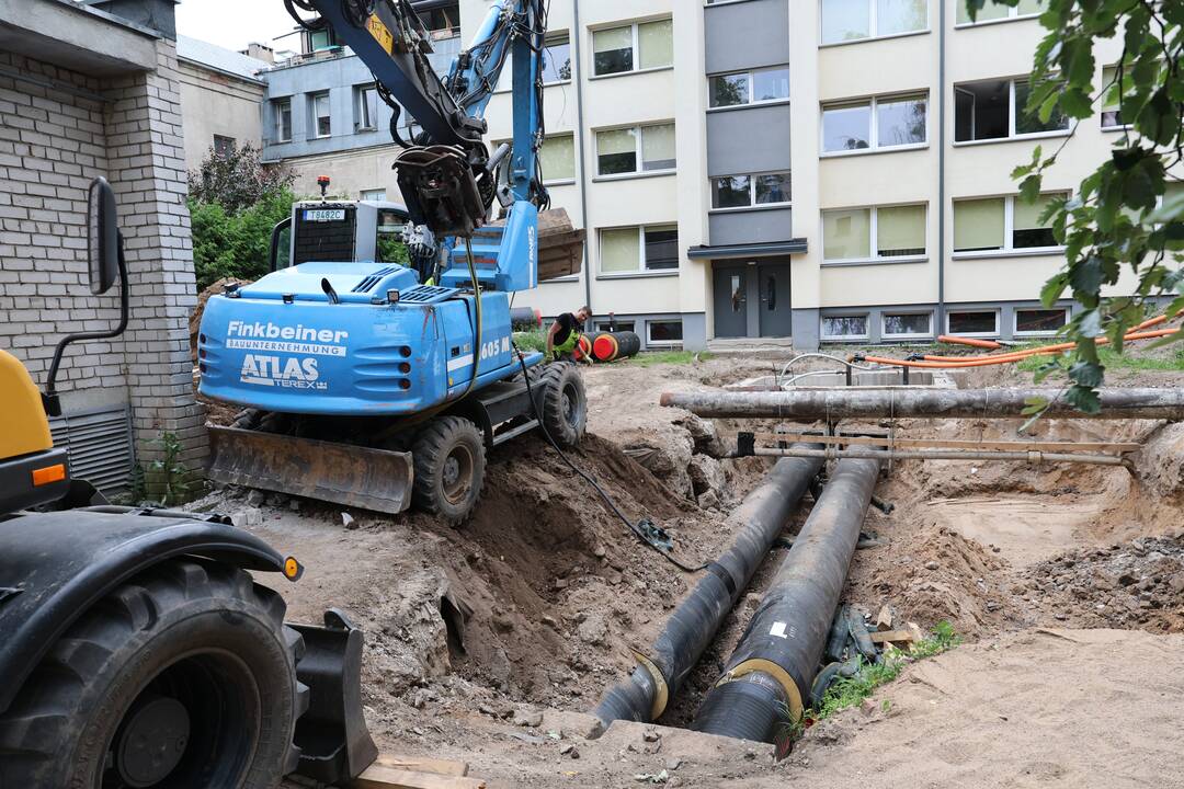 Avarija Konservatorijos bendrabučio kieme