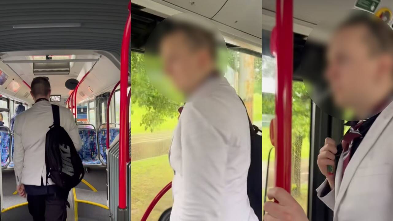 Šokiravo keleivio elgesys autobuse: išsitraukęs savo sujaudintą lytinį organą į mane trynėsi