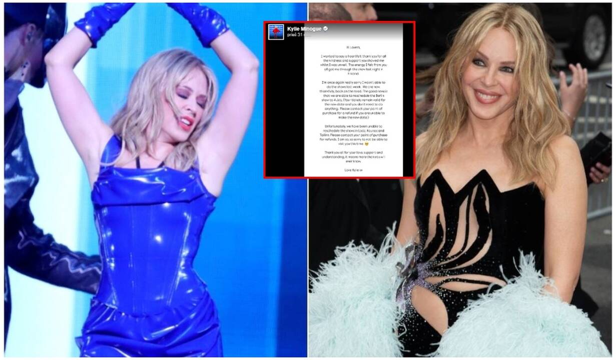 Kylie Minogue atšaukė koncertą Kaune: deja, mums nepavyko