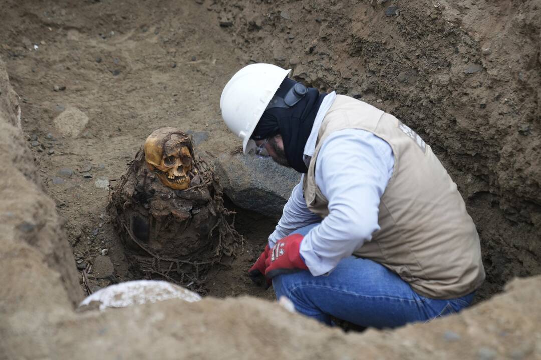 Dujotiekį tiesę darbininkai aptiko tūkstančio metų senumo mumiją