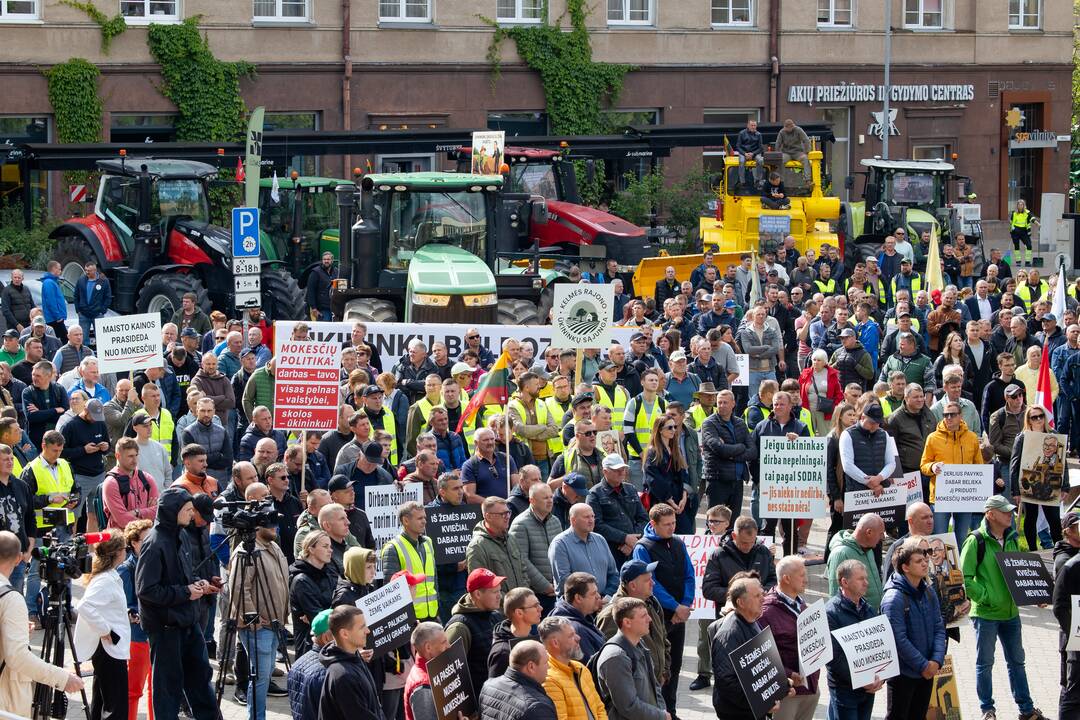 Hofmanas sako nesulaukęs pastabų dėl dalyvavimo ūkininkų proteste