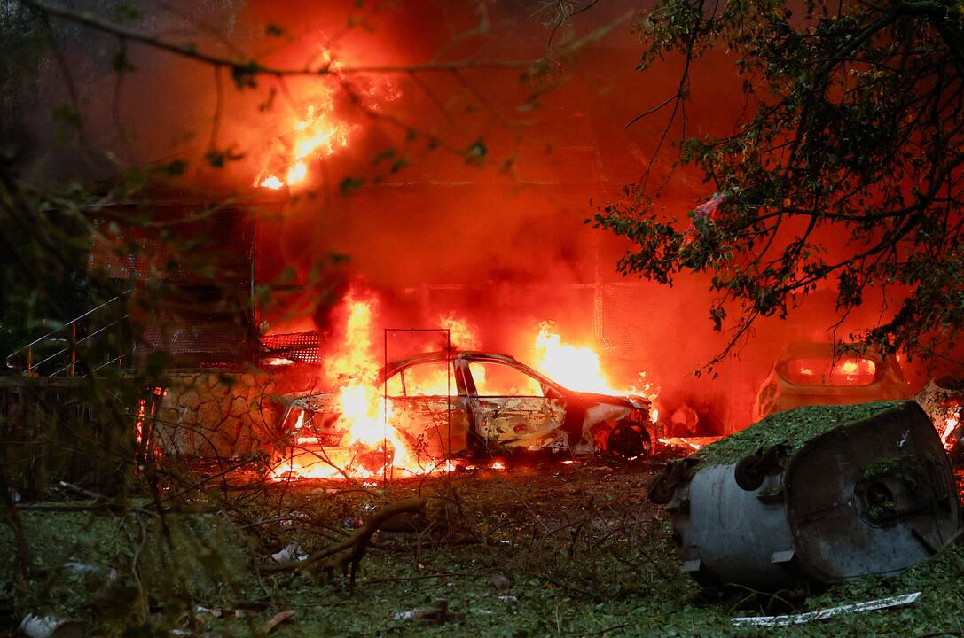 Ukraina: per Rusijos smūgius Kyjivui žuvo vienas žmogus, per 40 sužeista