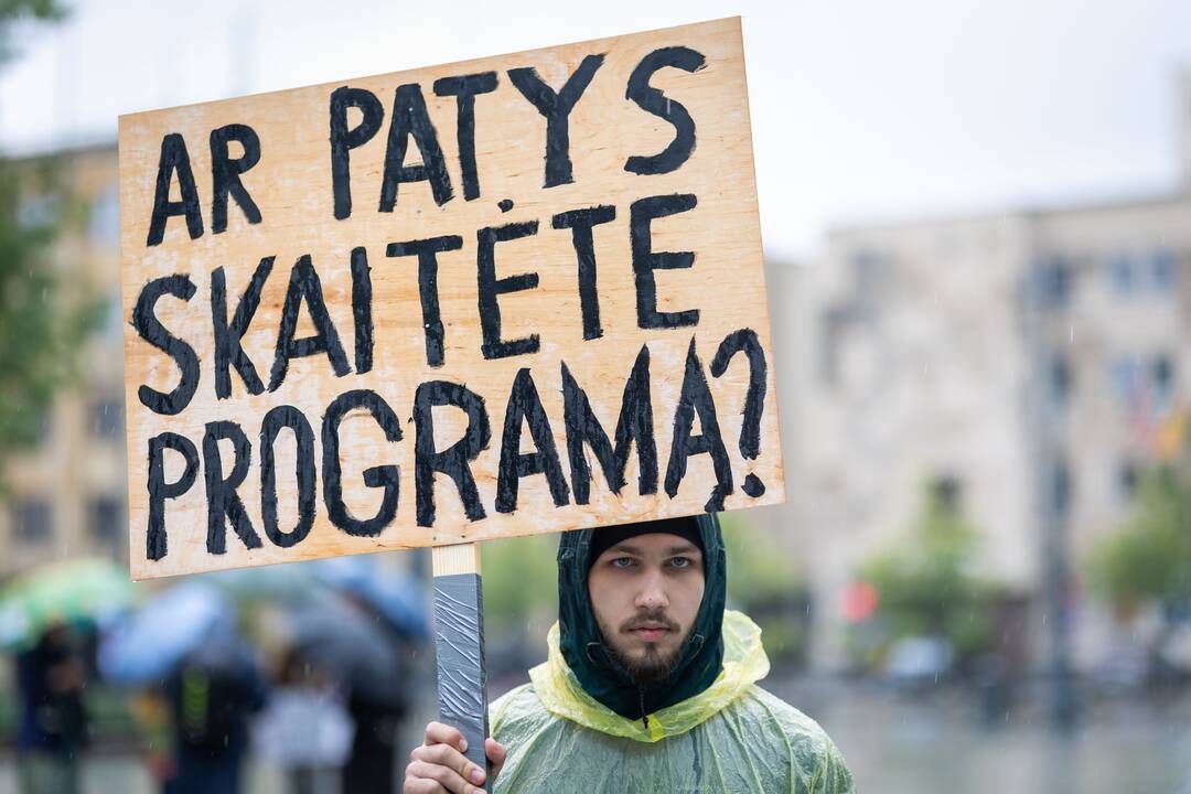 Abiturientų protesto akcija „Švietimas – ne eksperimentas“