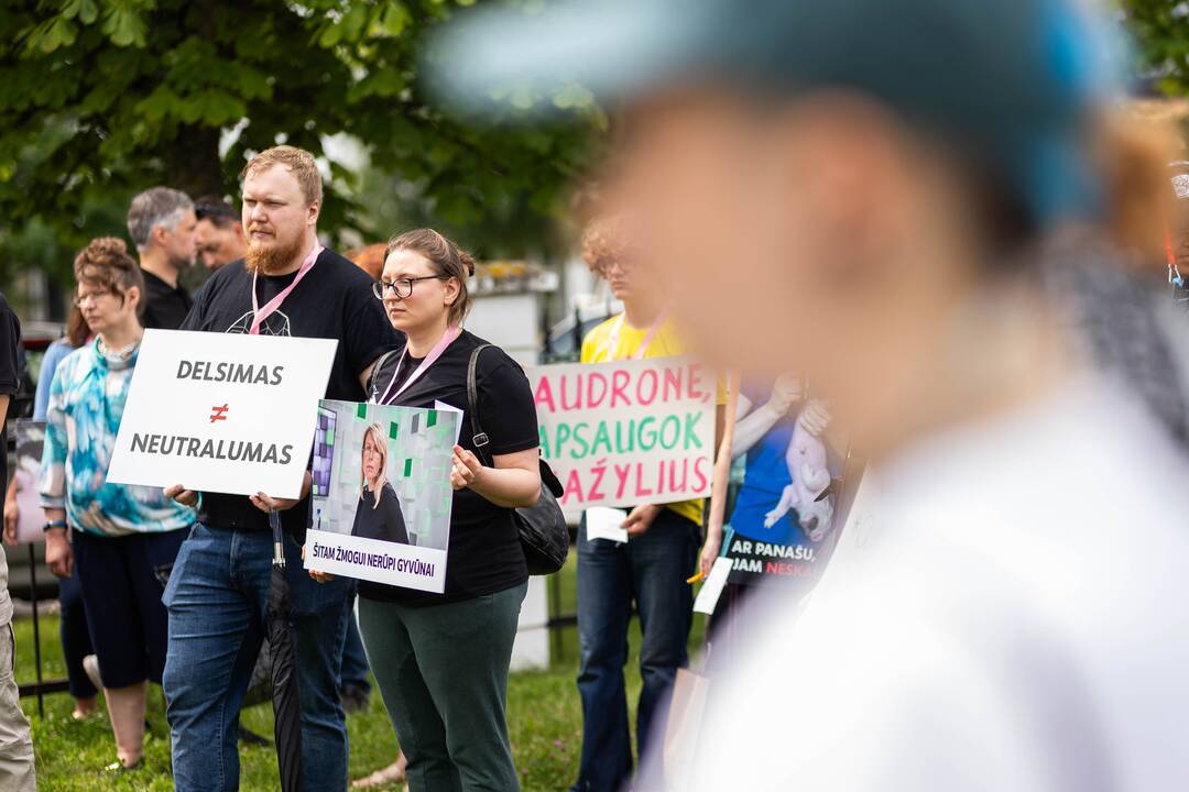 „Tušti narvai“ surengė protestą prieš paršelių kastraciją be nuskausminamųjų