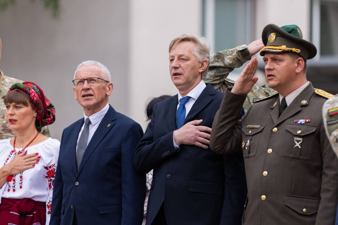 Ukrainos gynėjų vaikų vasaros stovyklos atidarymas