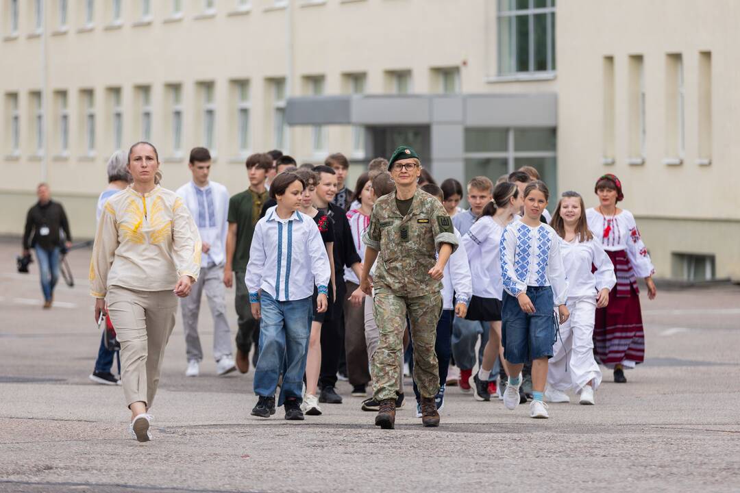 Ukrainos gynėjų vaikų vasaros stovyklos atidarymas