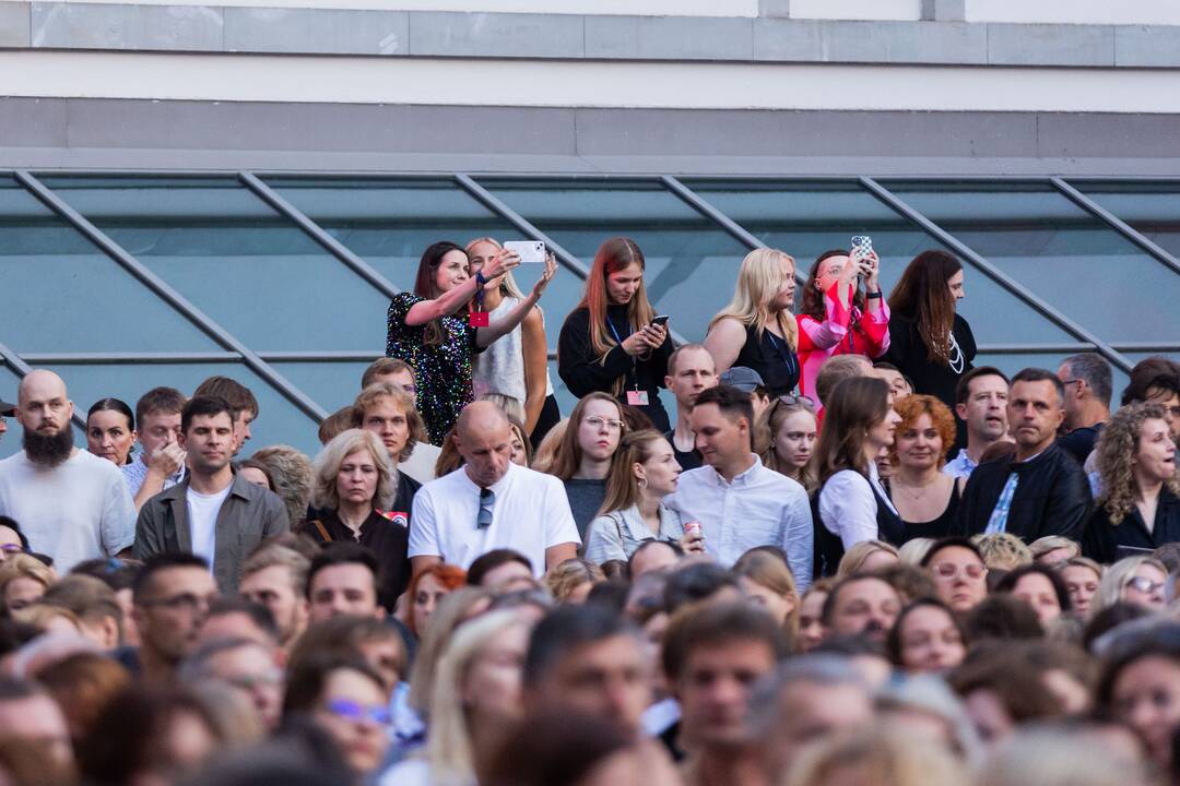 Andrius Mamontovas su Modesto Pitrėno diriguojamu orkestru „Midsummer Vilnius“ festivalyje