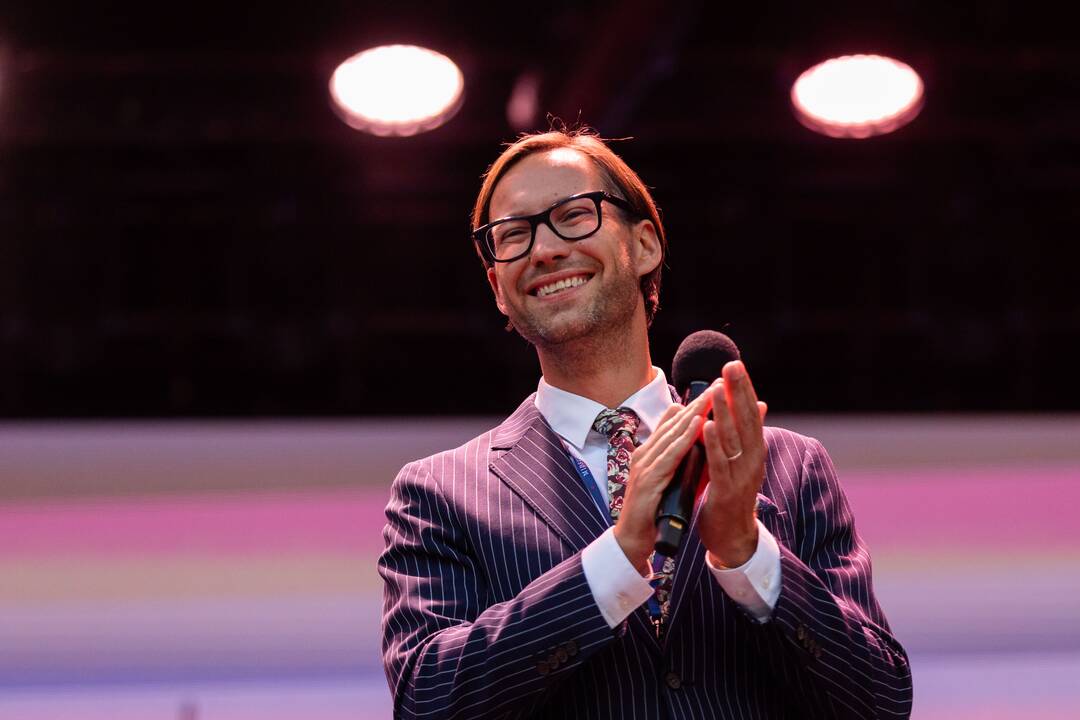 Andrius Mamontovas su Modesto Pitrėno diriguojamu orkestru „Midsummer Vilnius“ festivalyje