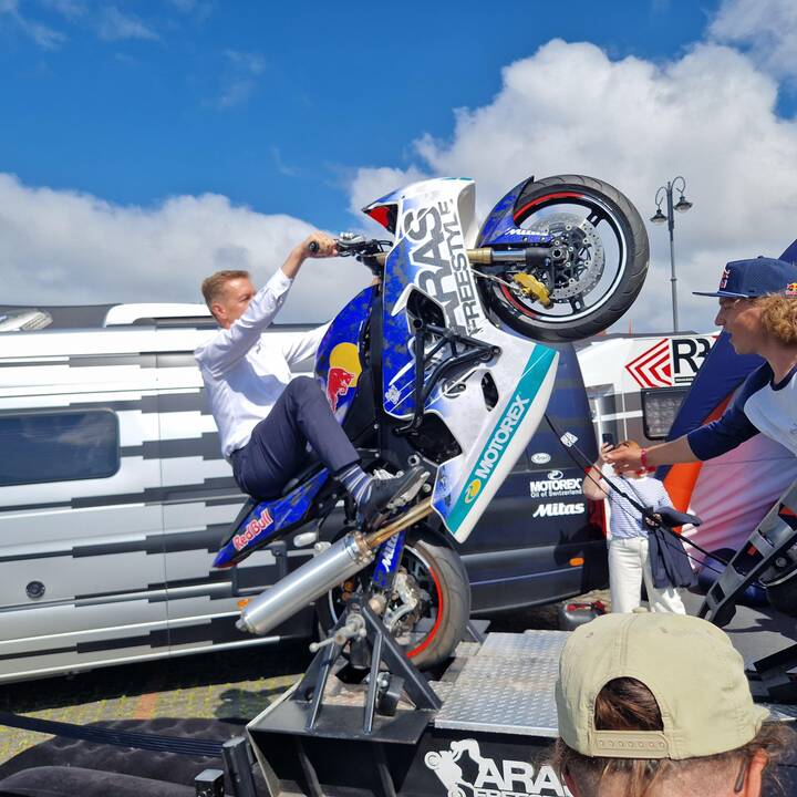 Arvydas Vaitkus „Red Bull Showrun“ pramogų zonoje