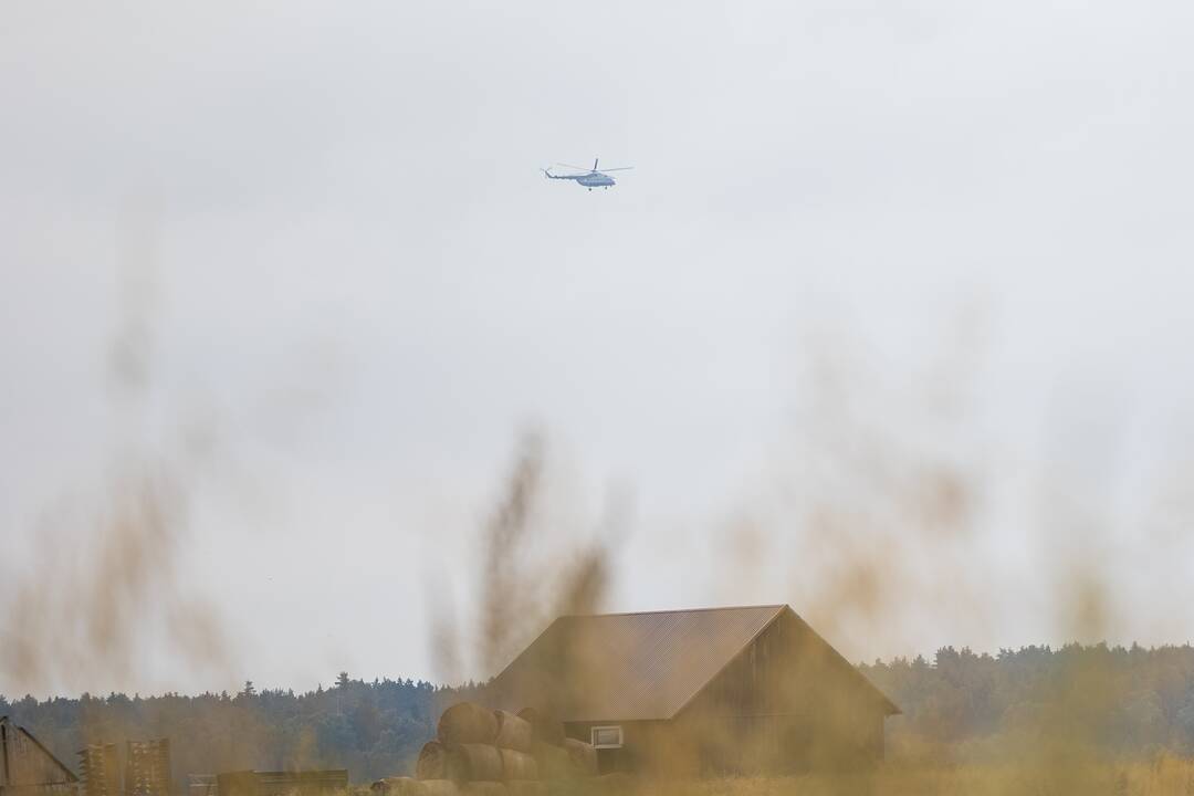 Į Lietuvą iš Baltarusijos įskridusio drono paieška