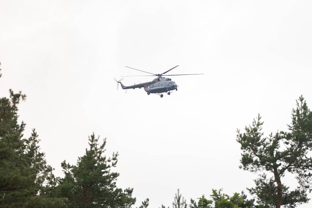 Į Lietuvą iš Baltarusijos įskridusio drono paieška