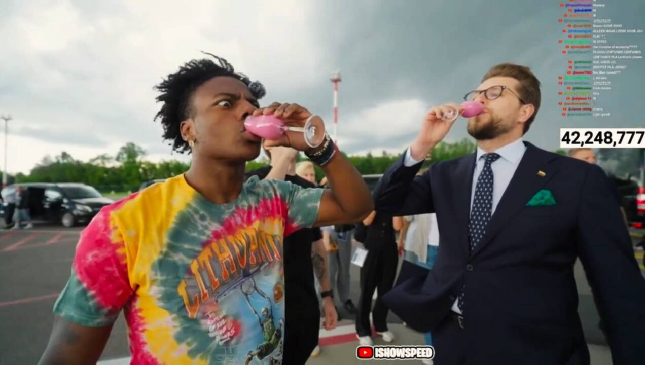 IShowSpeed Lietuvoje