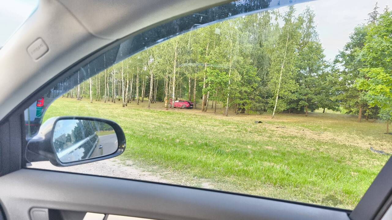 Magistralėje – „Kia“ vairuotojo smūgis į medžius: kruviną galvą tvarstė ugniagesiai