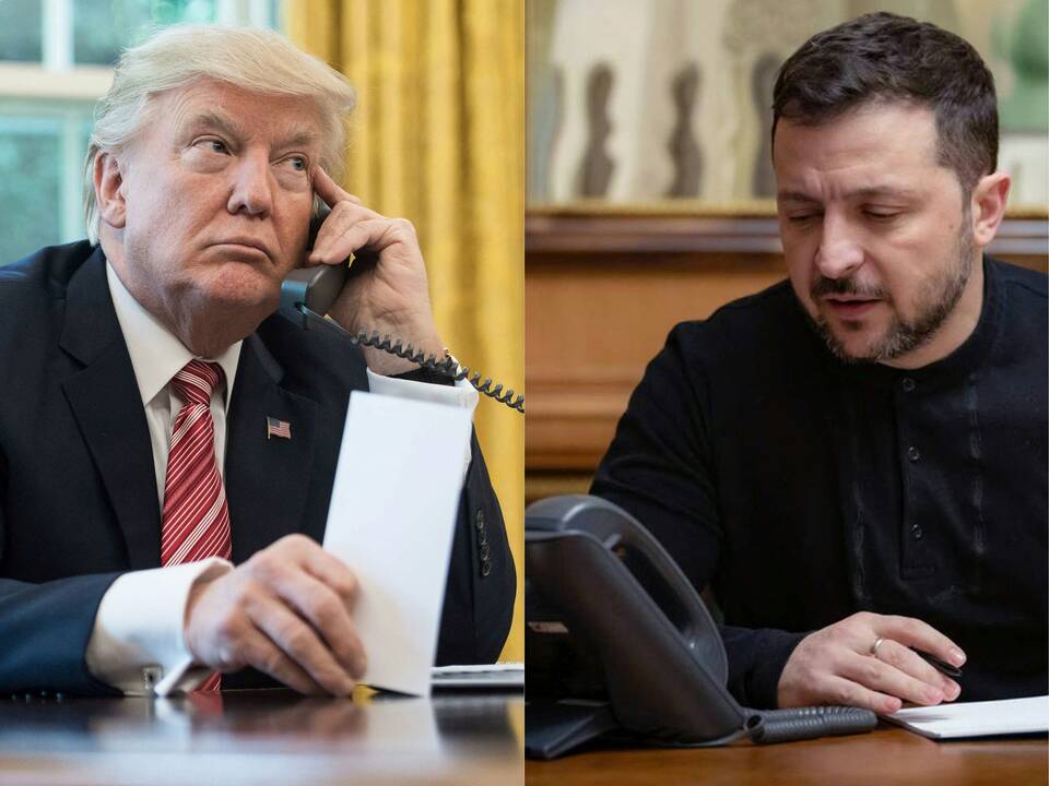Zelenskis telefonu pasikalbėjo su Trumpu